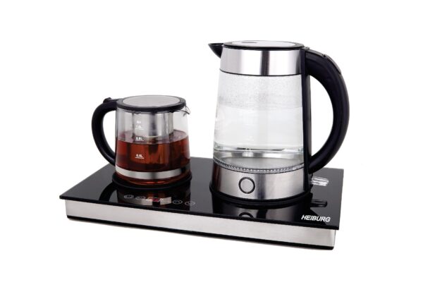 چای‌ساز کنارهمی لمسی TM-4016 | 2000 وات، پیرکس