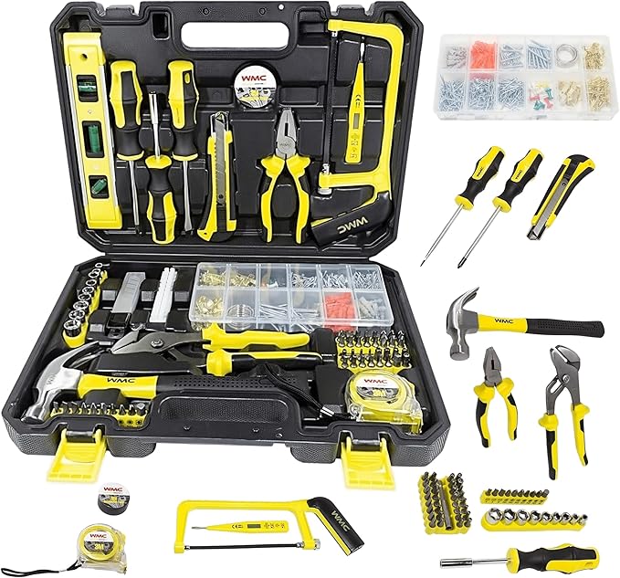 داخل جعبه ابزار WMC شامل مجموعه ابزارهای بکس و پیچ‌گوشتی