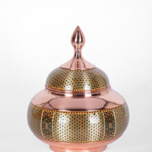 قندان مسی خاتمکاری