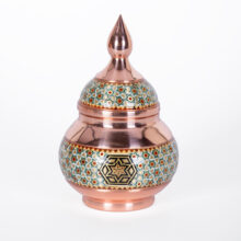 قندان سنتی مس و خاتم مناسب دکوراسیون یا پذیرایی