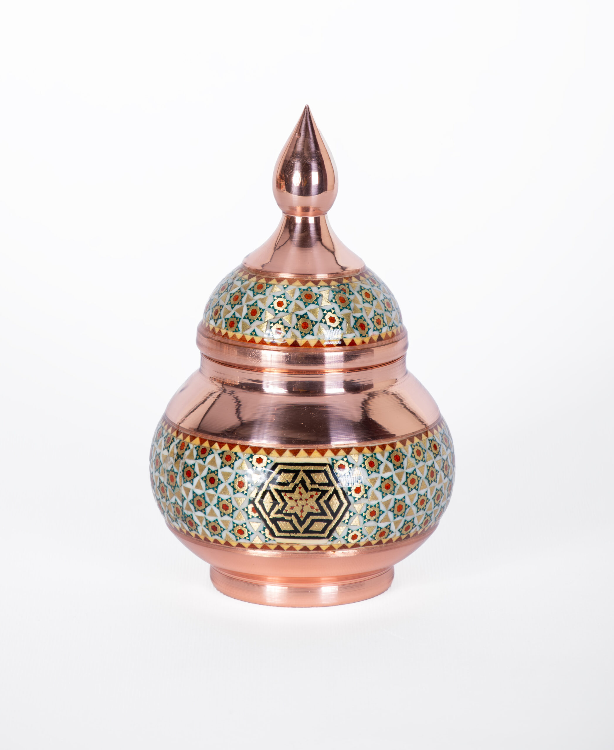 قندان سنتی مس و خاتم مناسب دکوراسیون یا پذیرایی