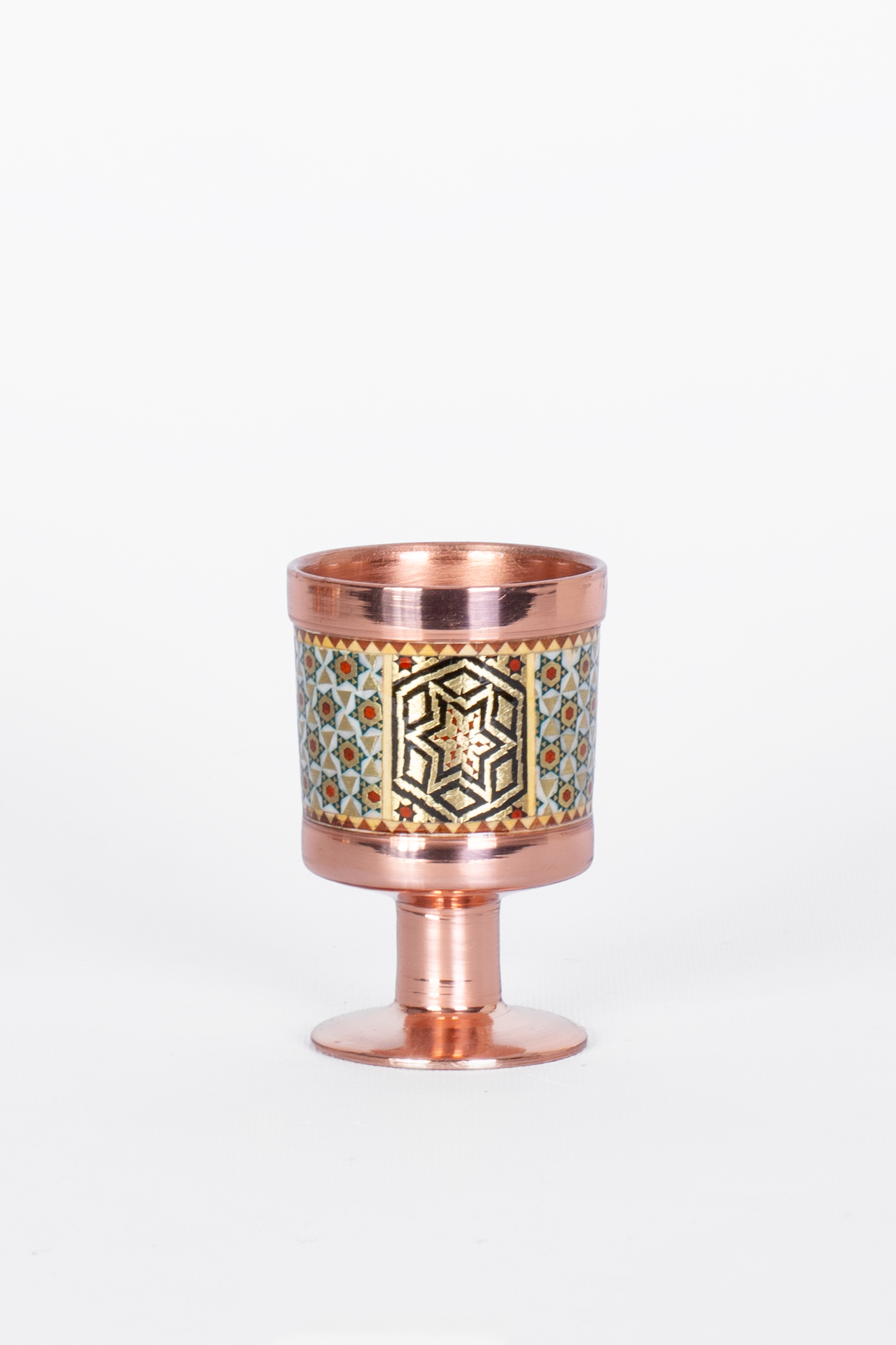 جام مینیاتوری مس و خاتم