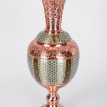 ظرف تزئینی مسی به شکل سنبلدان