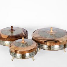 ظرف سرو گز و شکلات خاتم‌کاری شده