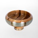 ظرف چوبی خاتم‌کاری سنتی