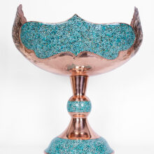 کشکول مسی دکوری فیروزهکوب مناسب دکوراسیون