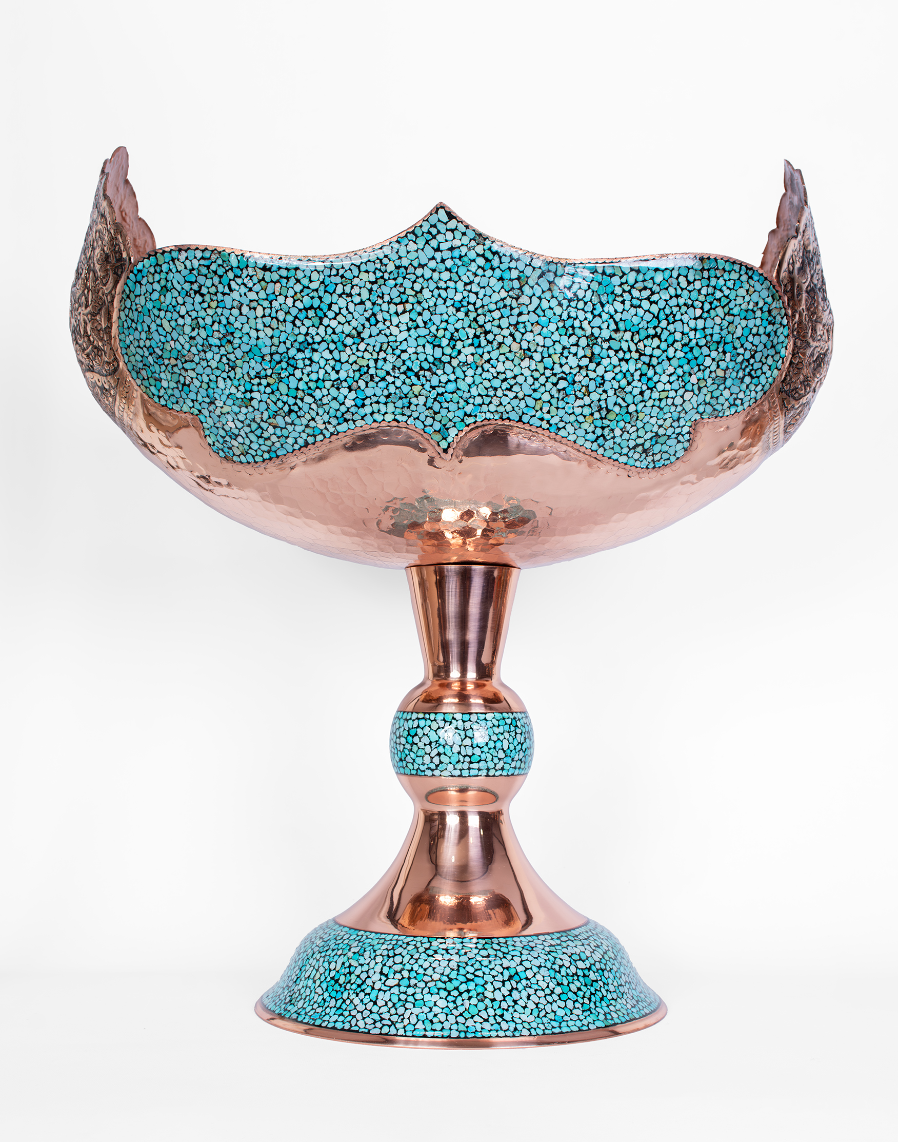 کشکول مسی دکوری فیروزهکوب مناسب دکوراسیون