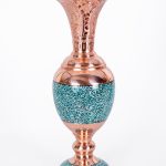 تصویر سنبلدان فیروزه‌کوب مسی دست‌ساز