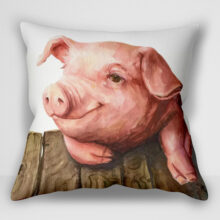 کوسن نقاشی خوک کوچولو _ اثر جورج دیاچنکو