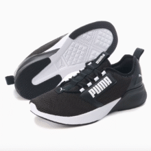 نمای کنار کتونی پوما مدل 01-376149 با طراحی Flatlock Stitching