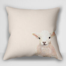 کوسن نقاشی بره بهاری اثر کتی والترز