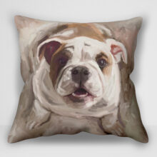 کوسن توله سگ با عنوان نگاه به آینده _ اثر کتی والترز