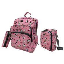 نمای جلویی کوله پیش‌دبستانی با جیب‌های رنگی