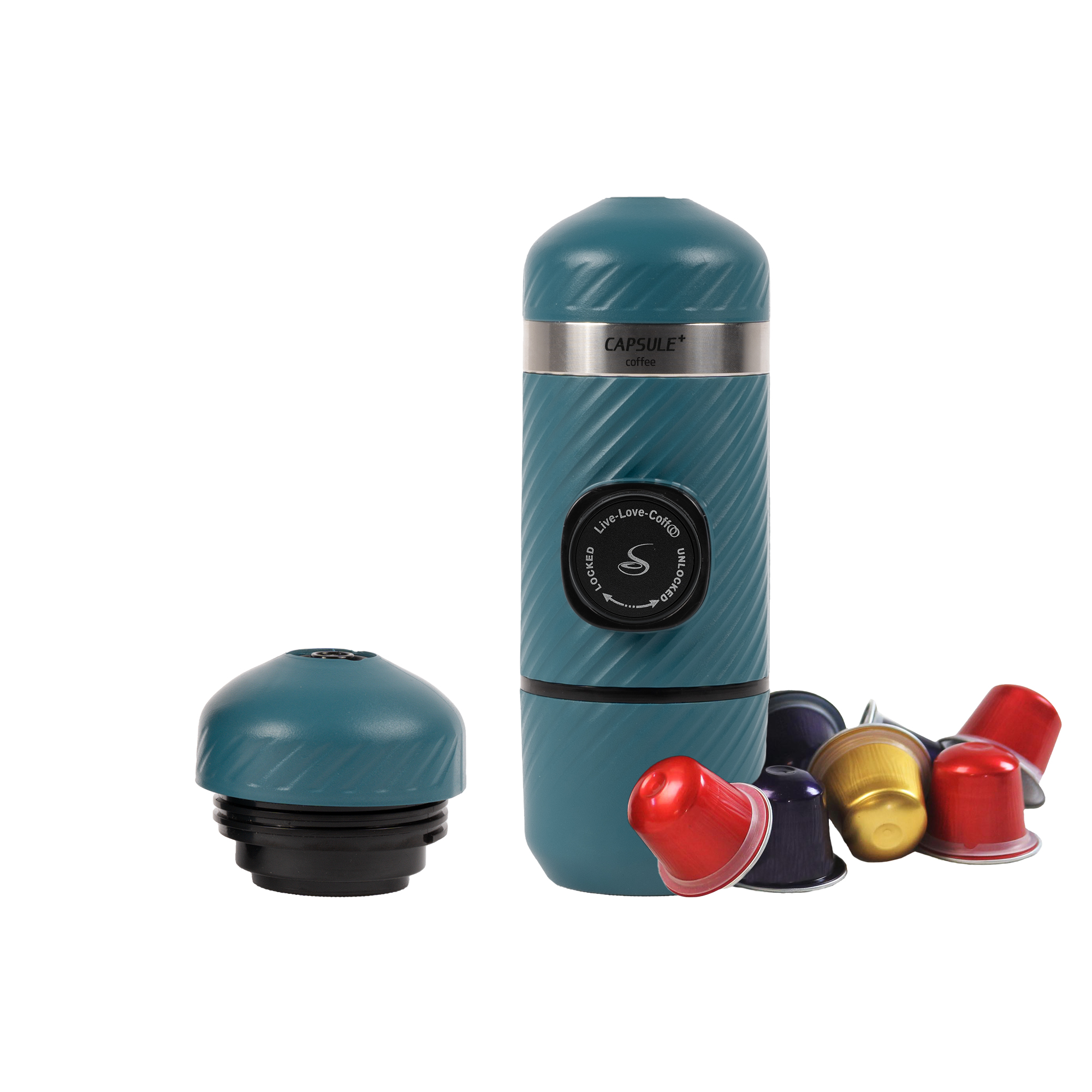 قهوه ساز کپسولی سبز آبی