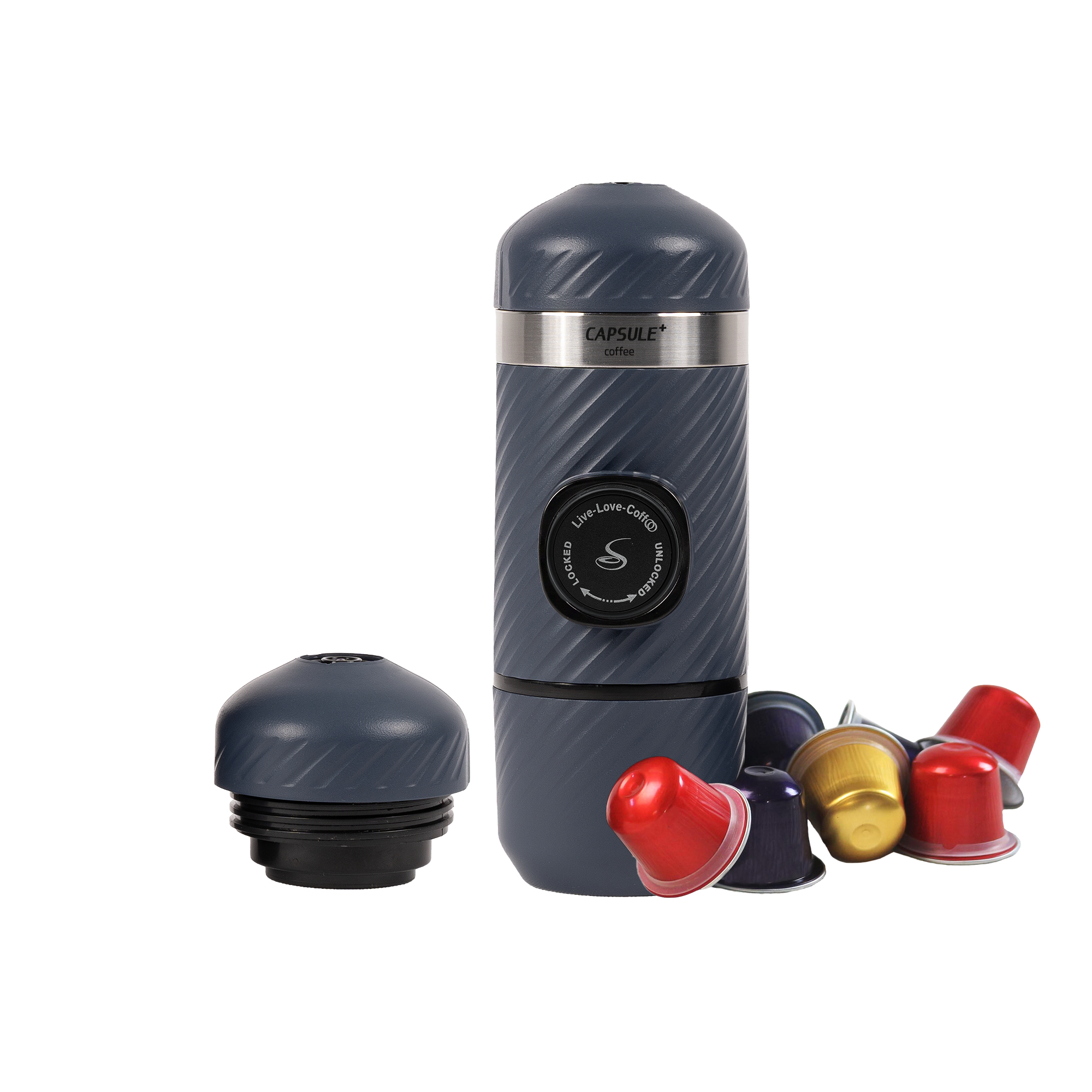 قهوه ساز کپسولی فیلی طوسی (کپسول کافی دو کاره)